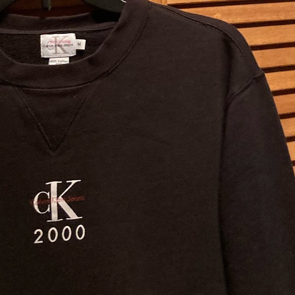 Calvin Klein Black Fleece Pullover Sweatshirt - Picture 4 of 8
